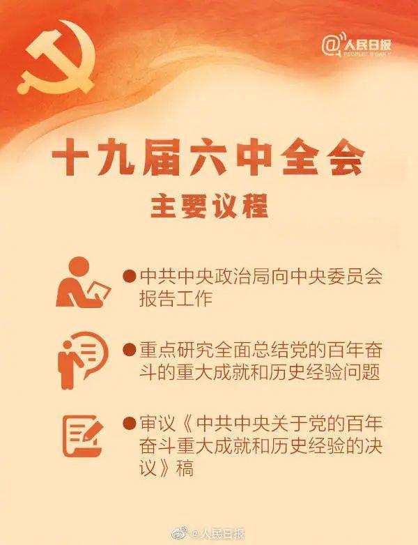 敲黑板！十九屆六中全會知識點來了