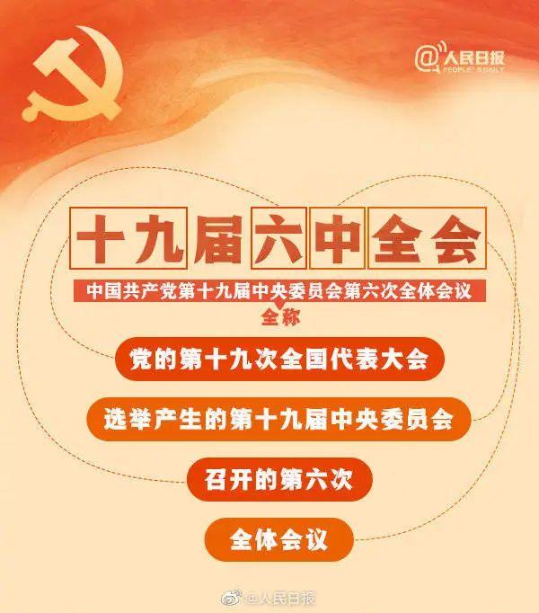 敲黑板！十九屆六中全會知識點來了
